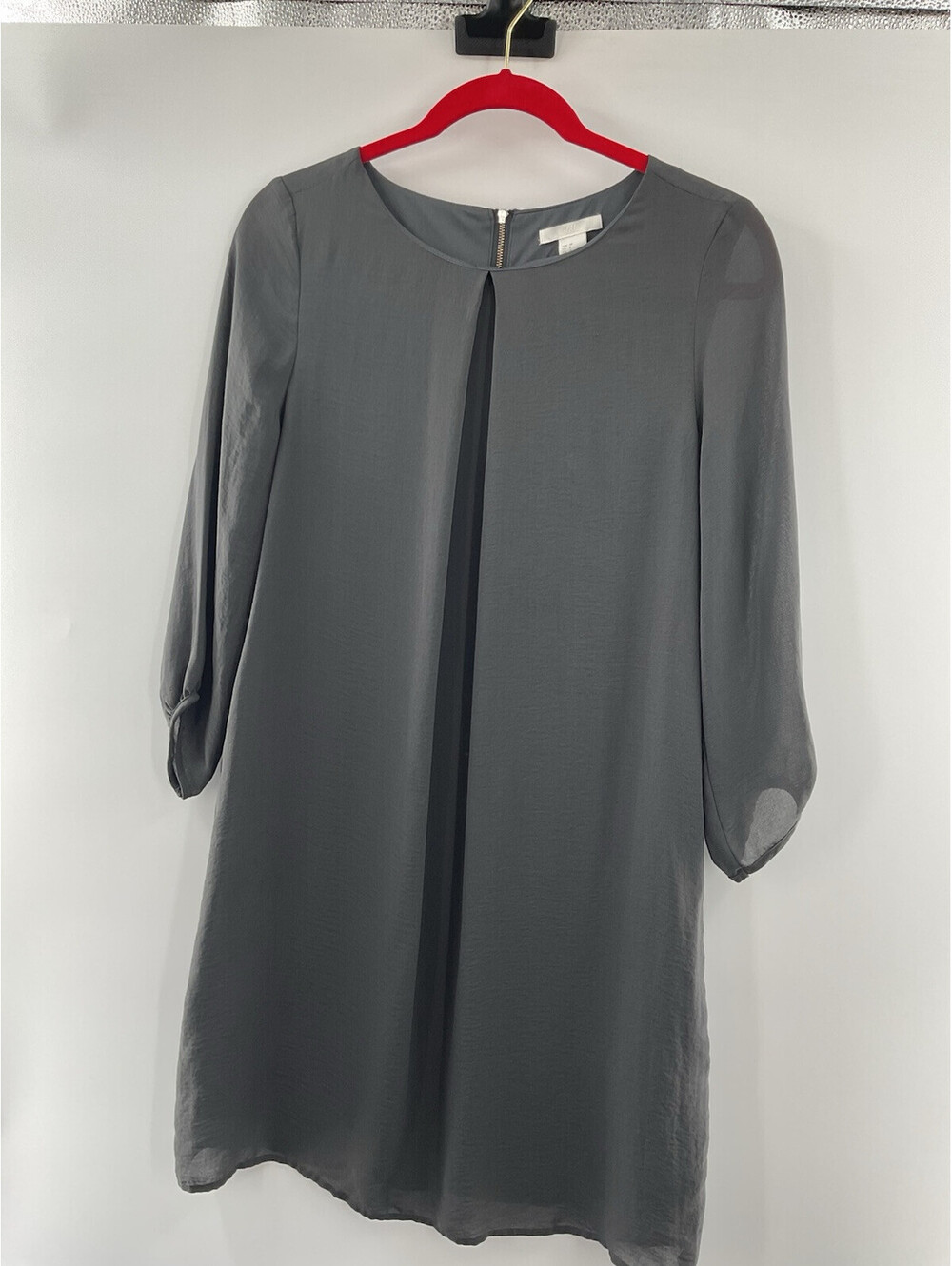 H&M women’s size 8 grey dress  business workwear 088